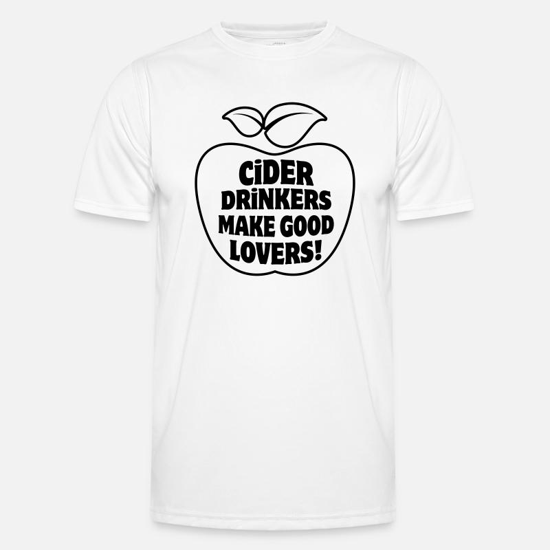 Cider Drinkers make good Lovers Apfelwein Cidre Men's Functional T-Shirt