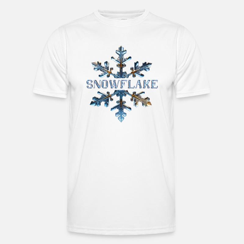Snowflake Männer Funktions-T-Shirt