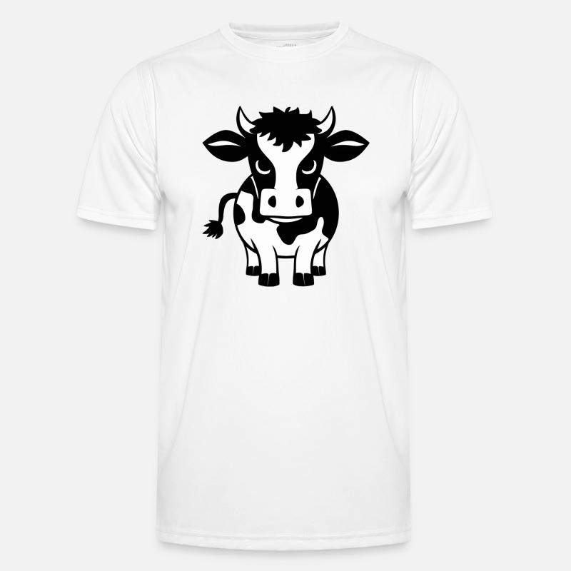 Freche Kuh Männer Funktions-T-Shirt