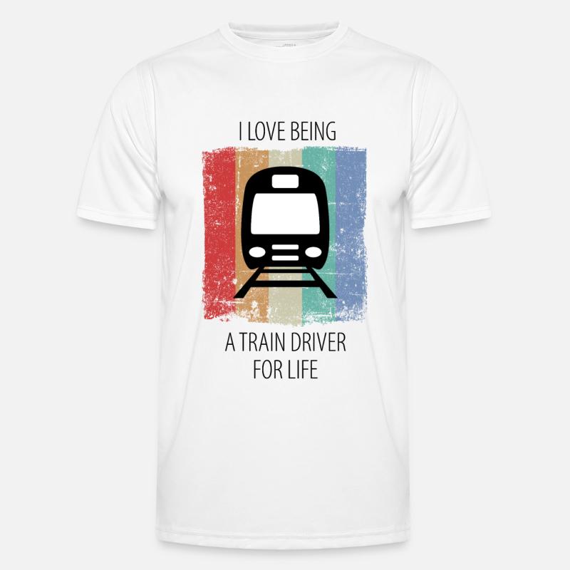 Train Railway Railway workers Trains Train drivers Men's Functional T-Shirt