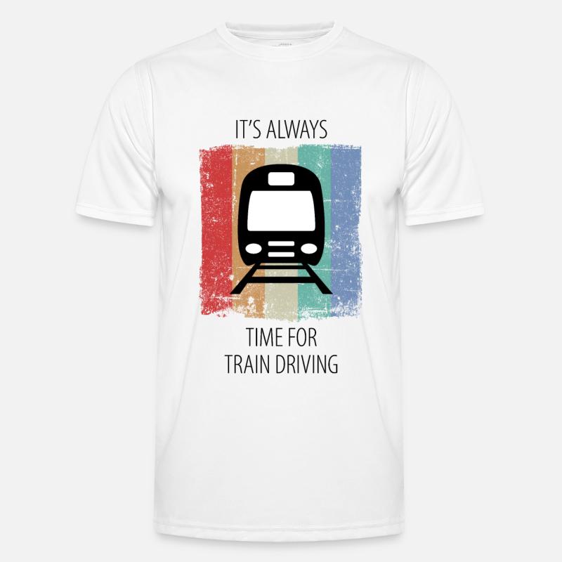 Train Railway Railway workers Trains Train drivers Men's Functional T-Shirt