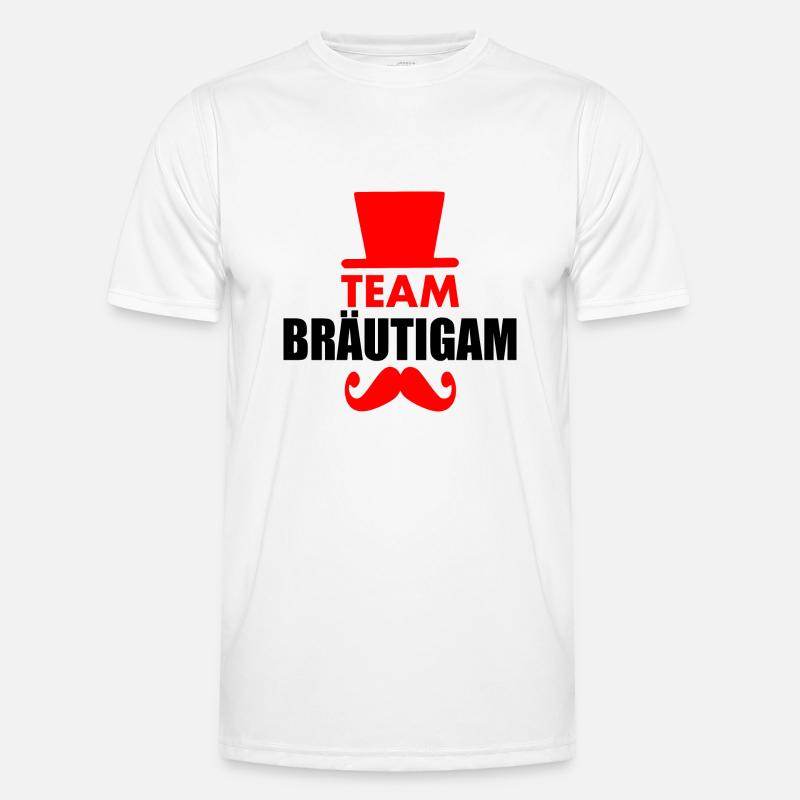 team bräutigam Männer Funktions-T-Shirt