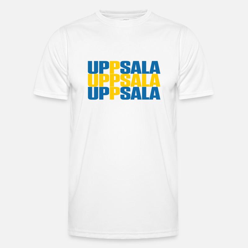 Uppsala Suède Drapeau T-shirt sport Homme
