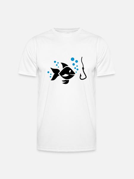 Poisson - T-shirt sport Homme - blanc