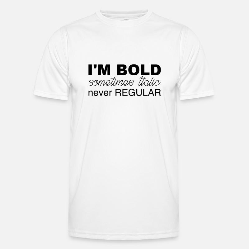 i m bold T-shirt sport Homme