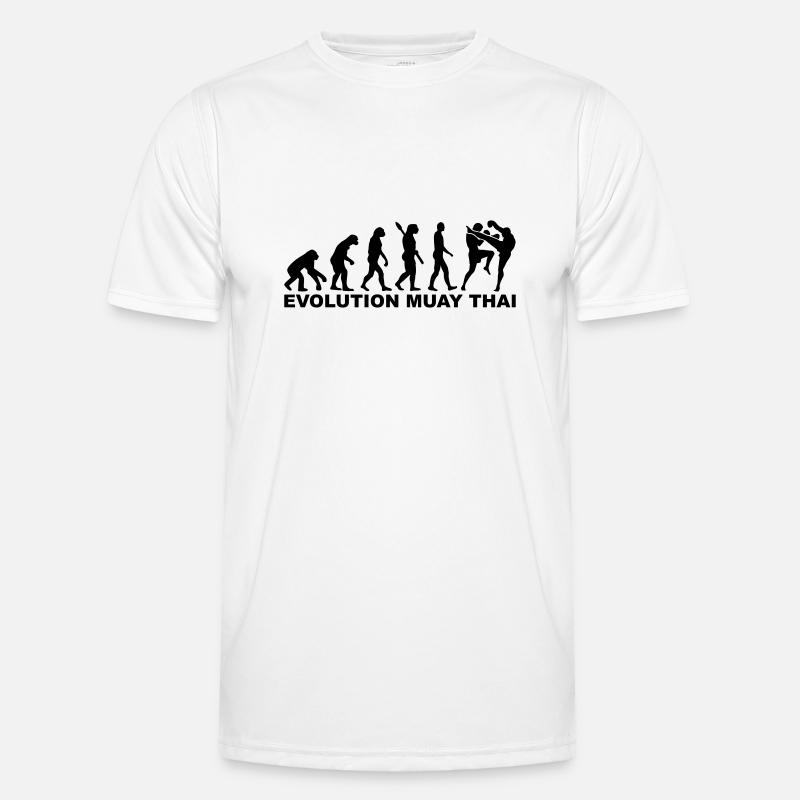 Muay Thai - Männer Funktions-T-Shirt - Weiß