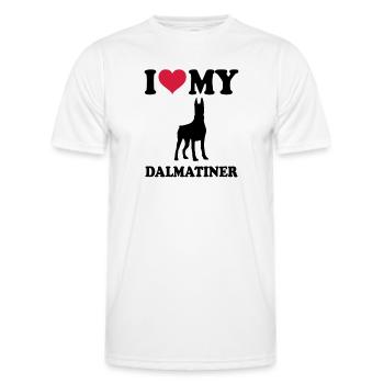 Dobermann - Männer Funktions-T-Shirt - Weiß - Vorne - AI Model Male 178 dark (178cm)
