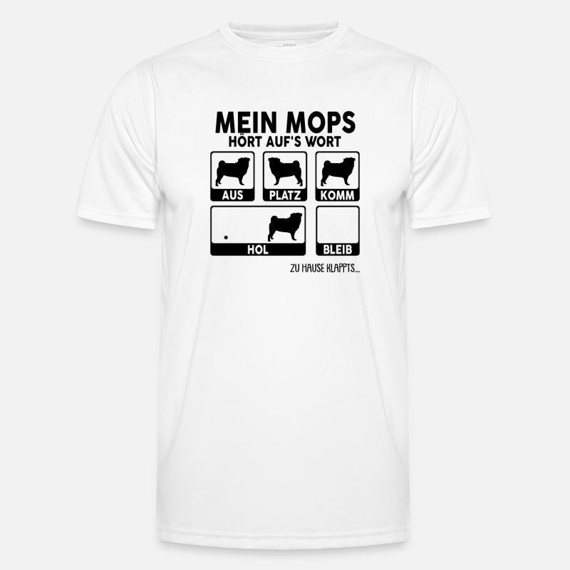 Mops Männer Funktions-T-Shirt