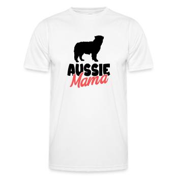 Australian Shepherd - Männer Funktions-T-Shirt - Weiß - Vorne - AI Model Male 178 dark (178cm)