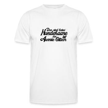 Australian Shepherd - Männer Funktions-T-Shirt - Weiß - Vorne - AI Model Male 178 dark (178cm)