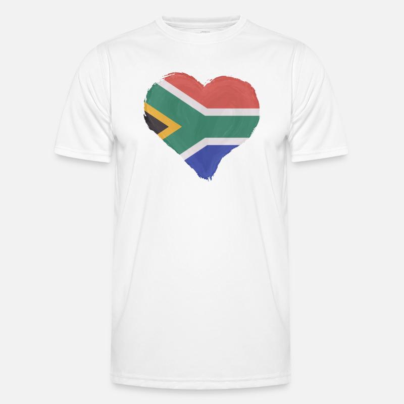 Drapeau de l’Afrique du Sud Drapeau sud-africain T-shirt sport Homme