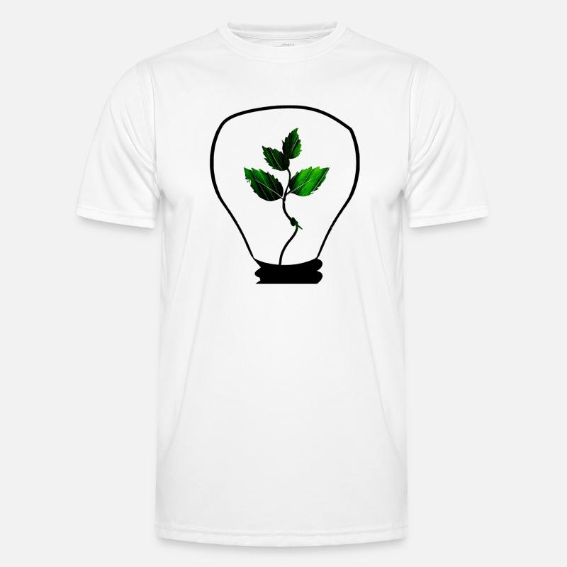 Nachhaltigkeit beginnt mit einer Idee - Männer Funktions-T-Shirt - Weiß