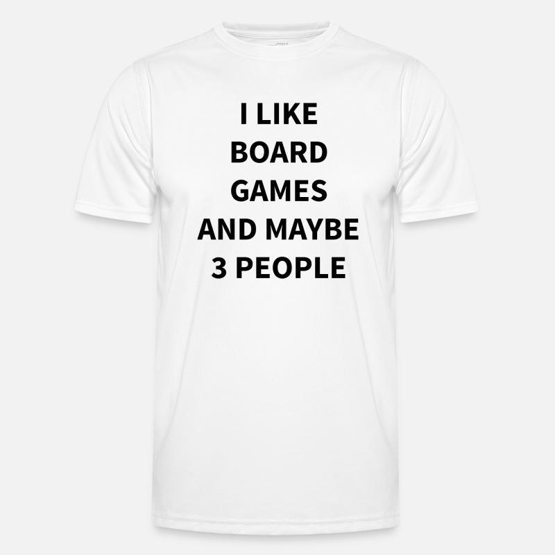 Boardgame Chess Backgammon Game Night - Men's Functional T-Shirt - white