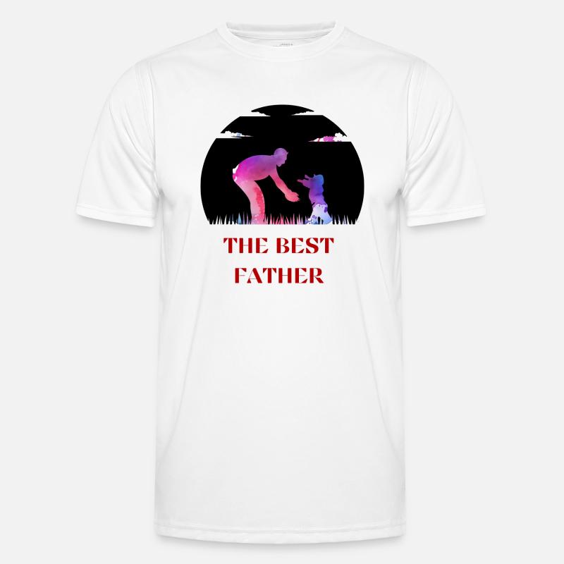 Bester Papa Männer Funktions-T-Shirt