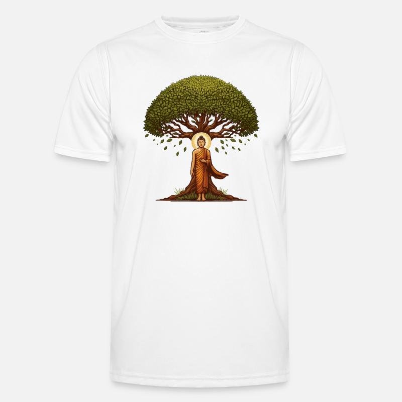 Bodhi-Baum Männer Funktions-T-Shirt