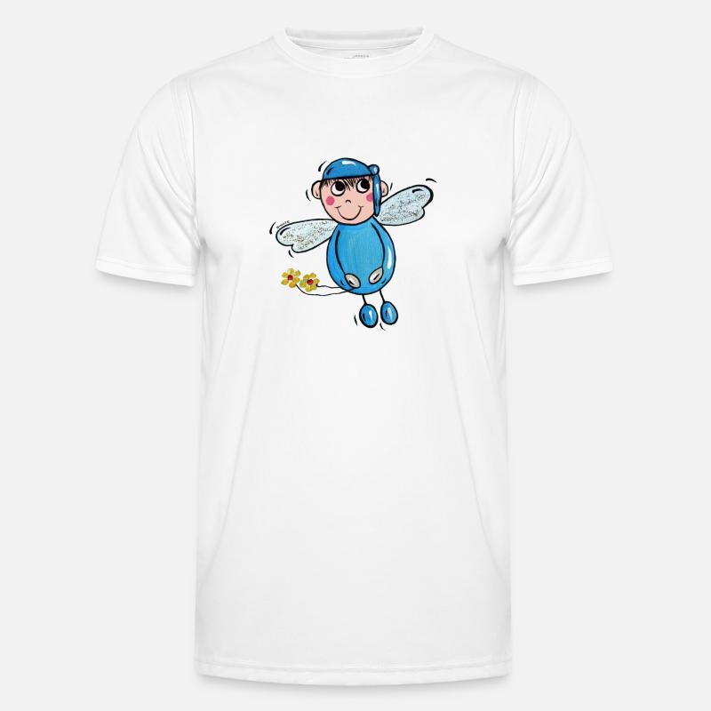Schutzengel Leon - Männer Funktions-T-Shirt - Weiß