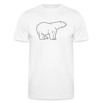 Polar Bear - Eisbär - Männer Funktions-T-Shirt - Weiß - Vorne - AI Model Male 178 dark (178cm)