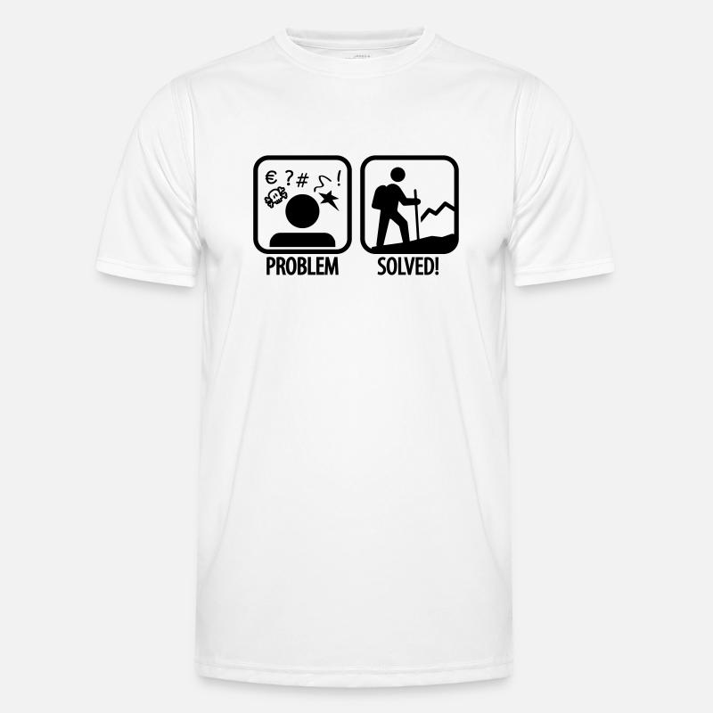 hiking: problem solved Männer Funktions-T-Shirt