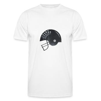 American Football Helmet Every Fucking Sunday Shirt - Men's Functional T-Shirt - white - Front - AI Model Male 178 dark (178cm)