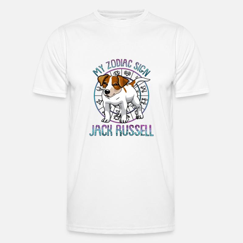 Sternzeichen Jack Russel Männer Funktions-T-Shirt