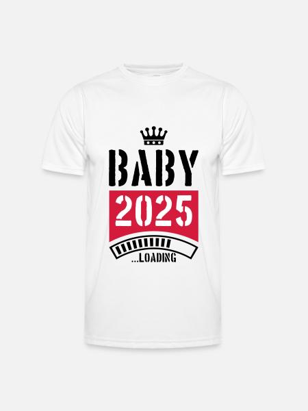 Baby 2025 Loading - Men's Functional T-Shirt - white