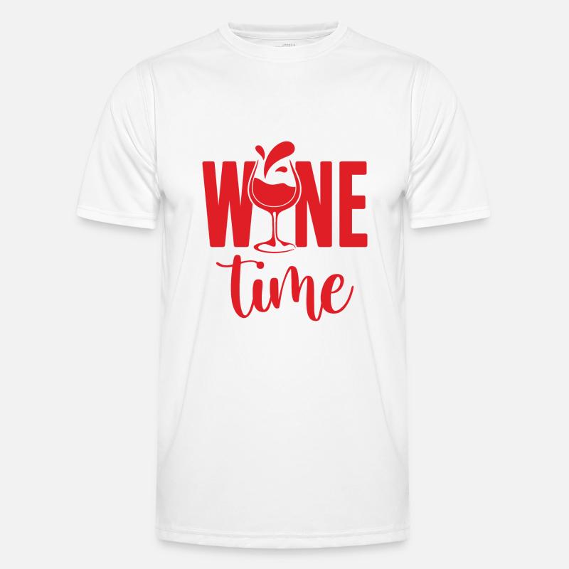 It's Wine Time Time Wine Wine Lover Männer Funktions-T-Shirt