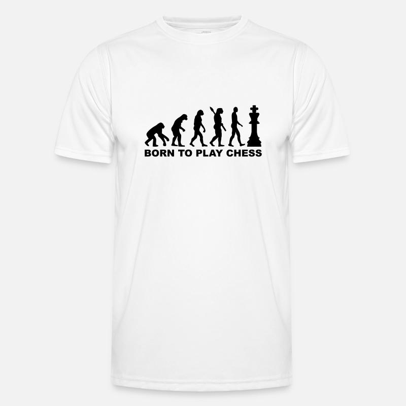 Evolution Chess - Men's Functional T-Shirt - white