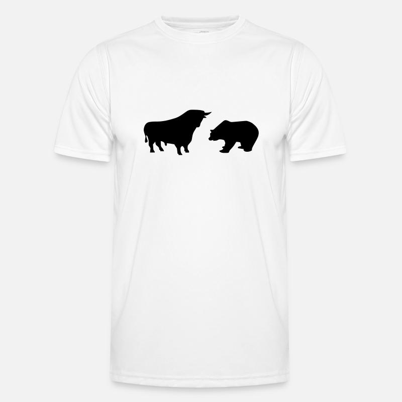 Bear bull - Men's Functional T-Shirt - white