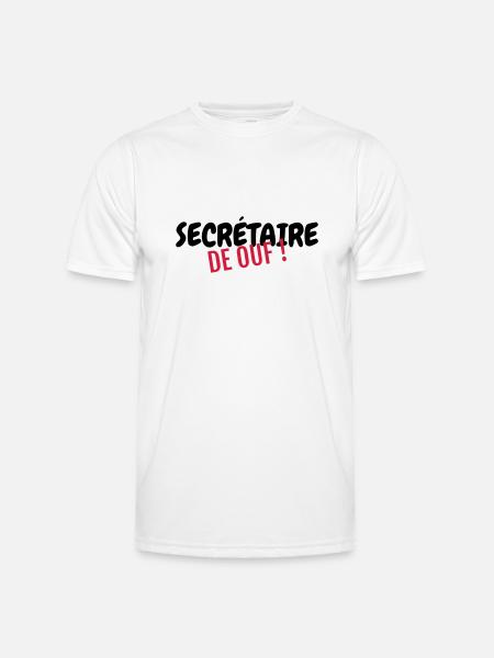segretario / segreteria / manager / assistant - Maglietta sportiva per uomo - bianco