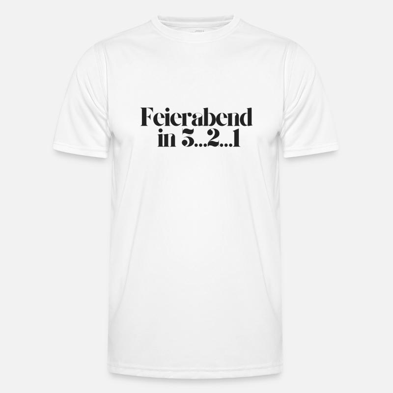 Feierabend in 3 2 1 Männer Funktions-T-Shirt