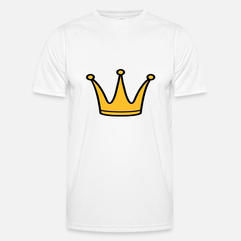 Krone - Männer Funktions-T-Shirt - Weiß