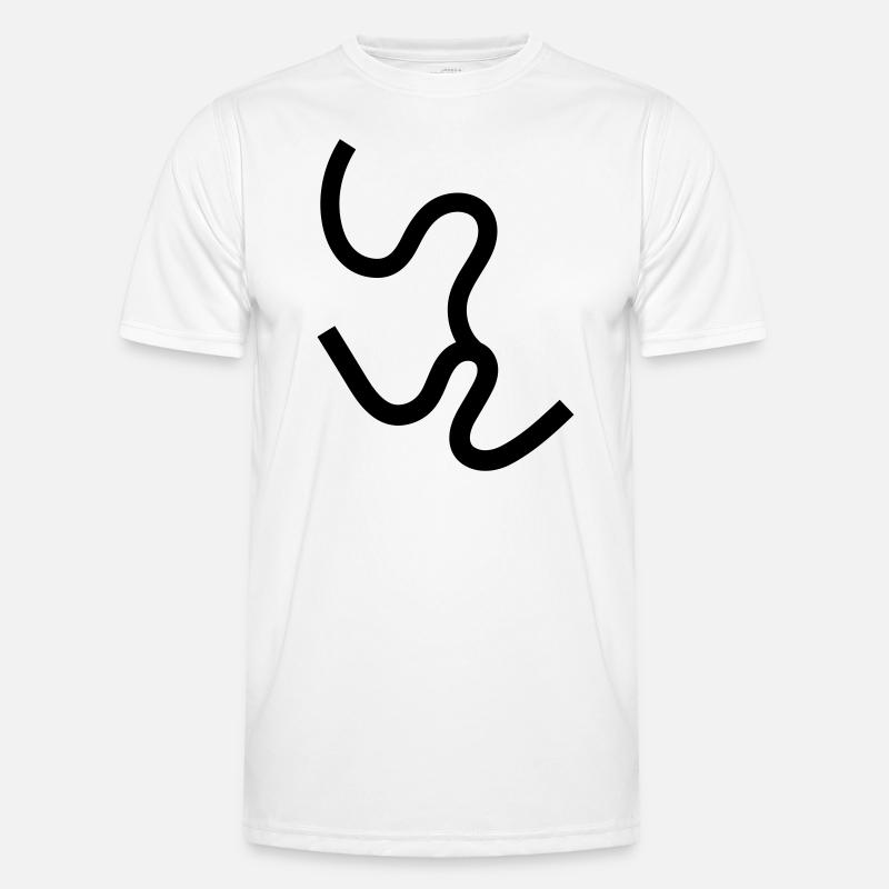 line shape random lines Men's Functional T-Shirt