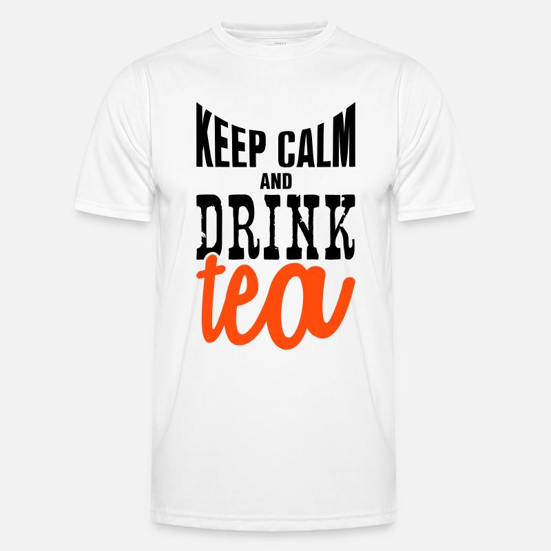 keep calm and drink tea Männer Funktions-T-Shirt