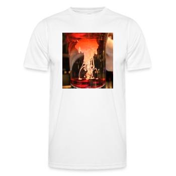 volcan - T-shirt sport Homme - blanc - Devant - AI Model Male 178 dark (178cm)