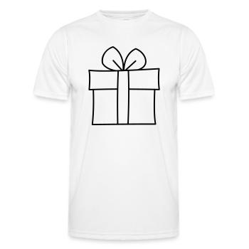 Geschenk - Männer Funktions-T-Shirt - Weiß - Vorne - AI Model Male 178 dark (178cm)