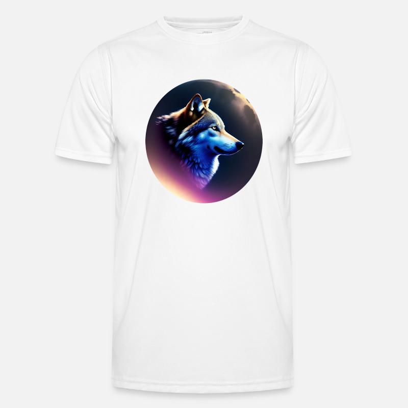 Wolf - Men's Functional T-Shirt - white