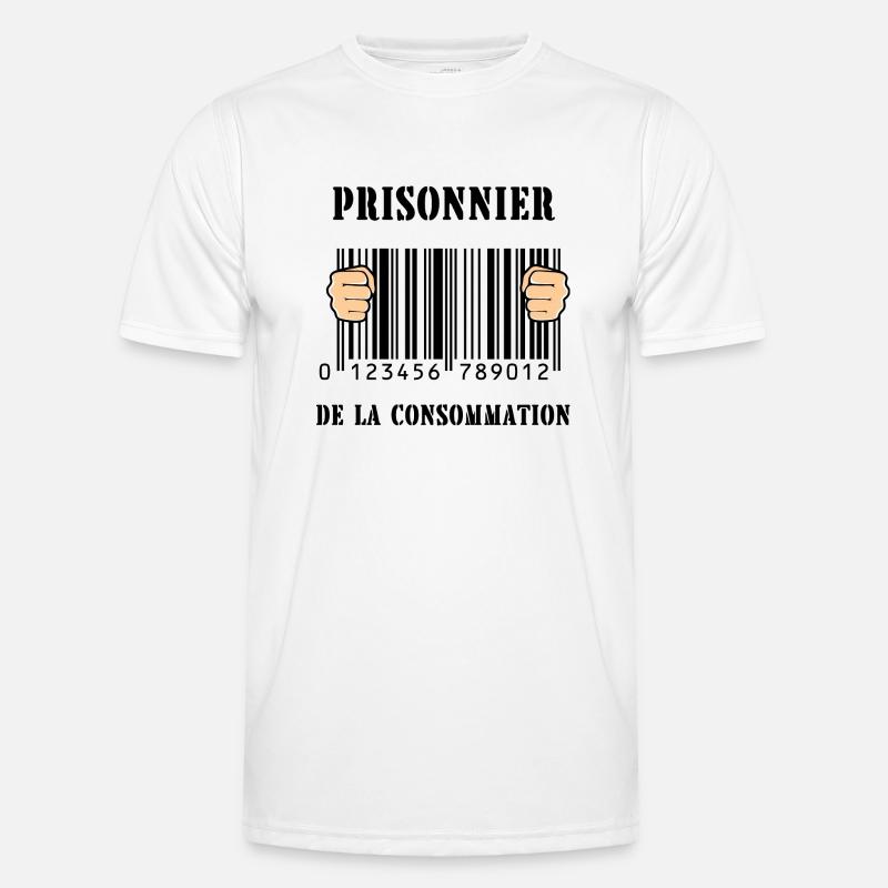prisonnier de la consommation T-shirt sport Homme
