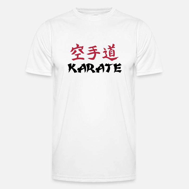 Karate - Männer Funktions-T-Shirt - Weiß