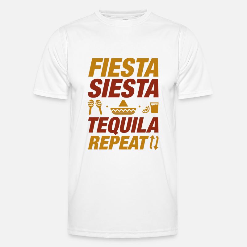 Fiesta Siesta Tequila Repeat Men's Functional T-Shirt