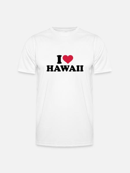 I love Hawaii - Men's Functional T-Shirt - white