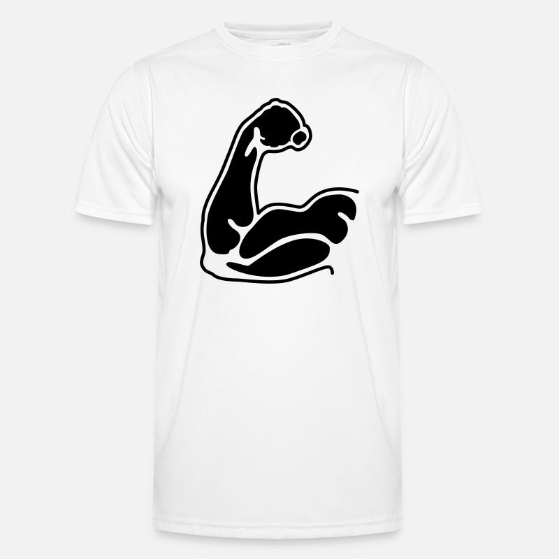 muscles - Men's Functional T-Shirt - white