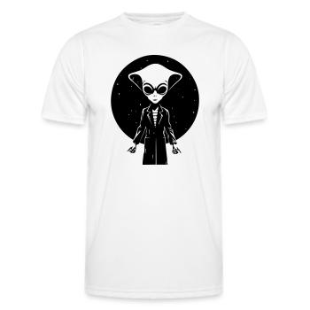 Extraterrestrial elegance - Men's Functional T-Shirt - white - Front - AI Model Male 178 dark (178cm)