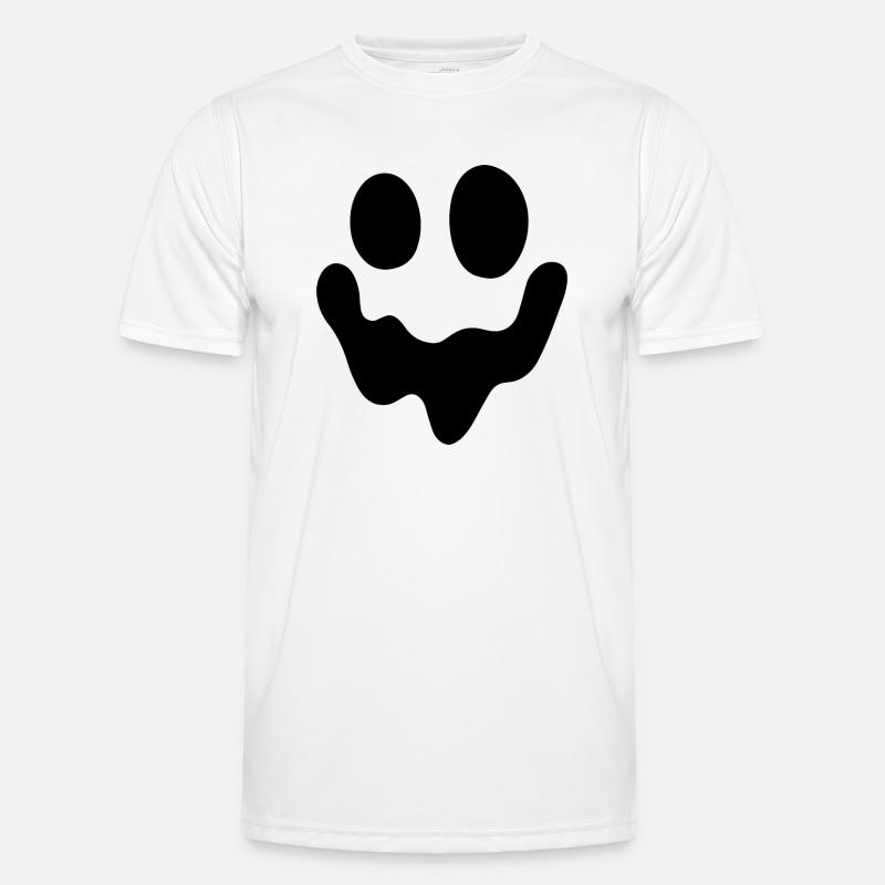 SPOOKY Face Ghost Männer Funktions-T-Shirt