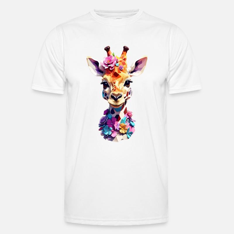 Giraffe V1 24 06 - Men's Functional T-Shirt - white