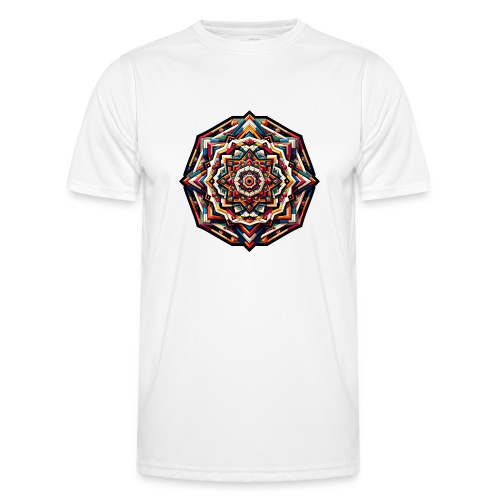 Kunterli - Spiritueles, farbenprächtiges Mandala - Männer Funktions-T-Shirt