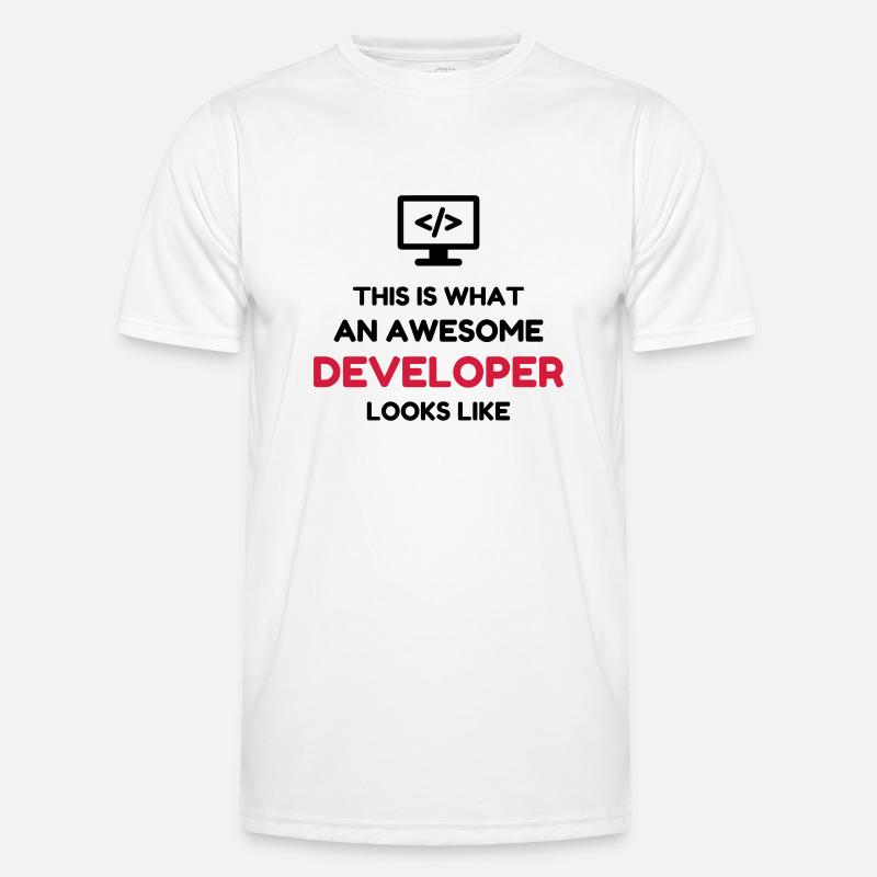 Entwickler / Informatiker / Programmierer / - Männer Funktions-T-Shirt - Weiß
