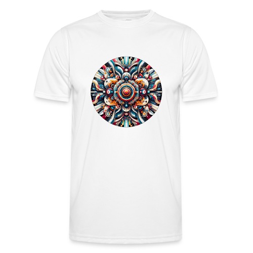 Kunterli - Farbenfrohes Mandala-Kunstwerk - Männer Funktions-T-Shirt