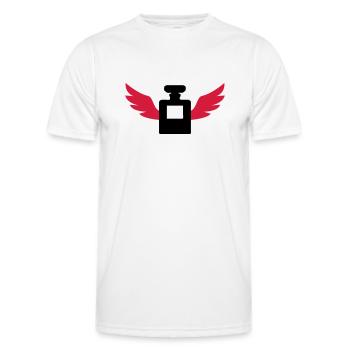 Parfum / Parfumeur / Parfumerie / Perfumer - T-shirt sport Homme - blanc - Devant - AI Model Male 178 dark (178cm)