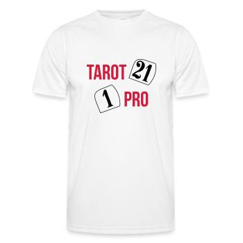 Tarot Pro - T-shirt sport Homme - blanc - Devant - AI Model Male 178 dark (178cm)