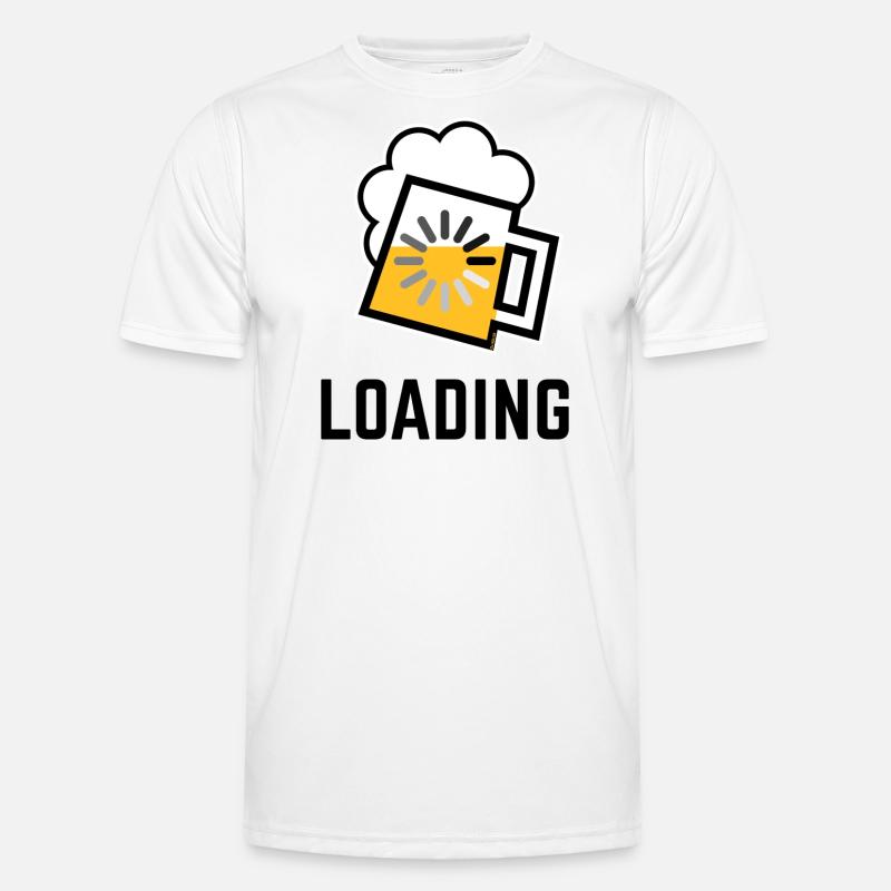 Beer Loading (Beer Loading/Positive//) - Men's Functional T-Shirt - white